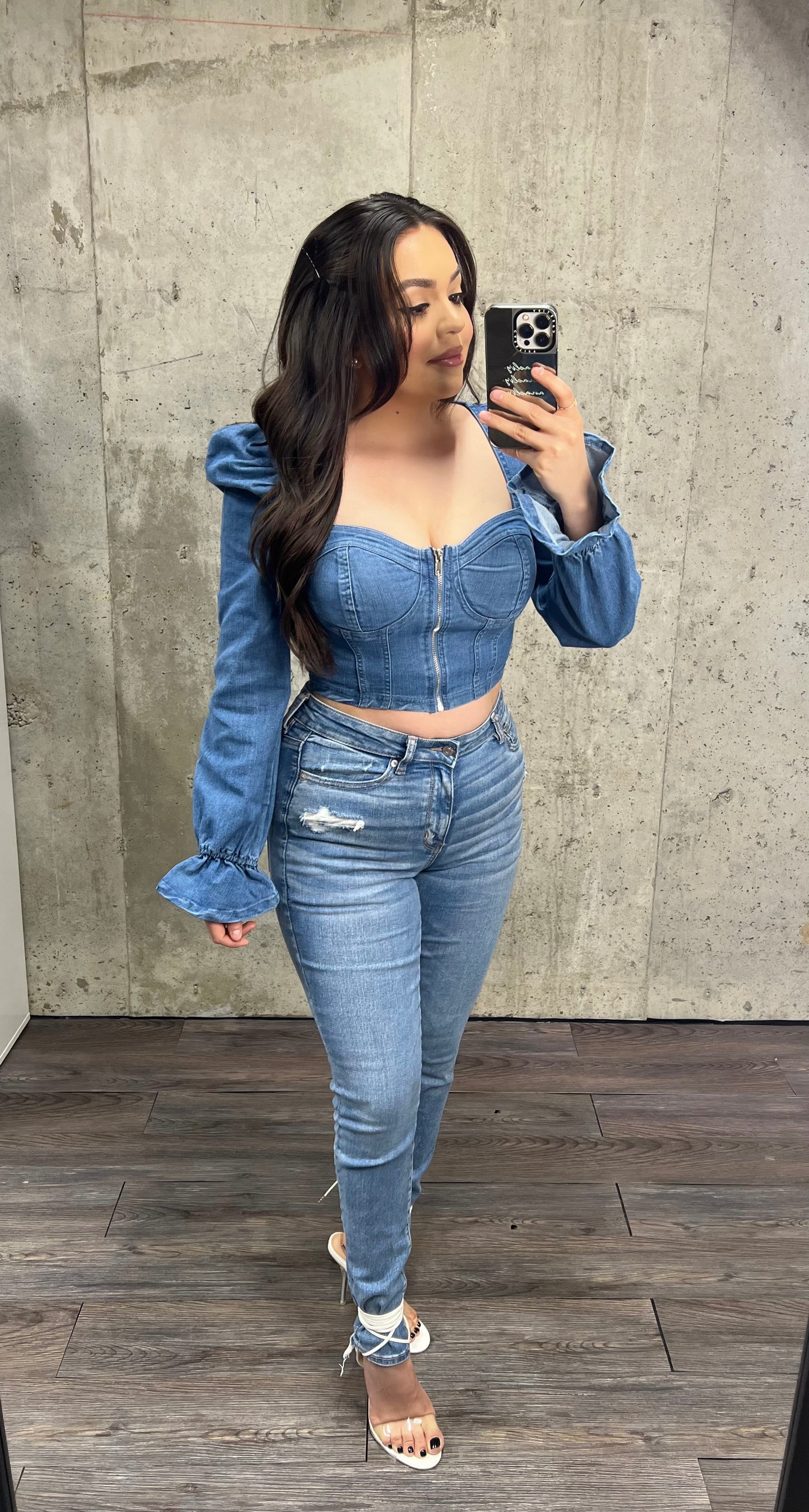 Sweet Denim Top