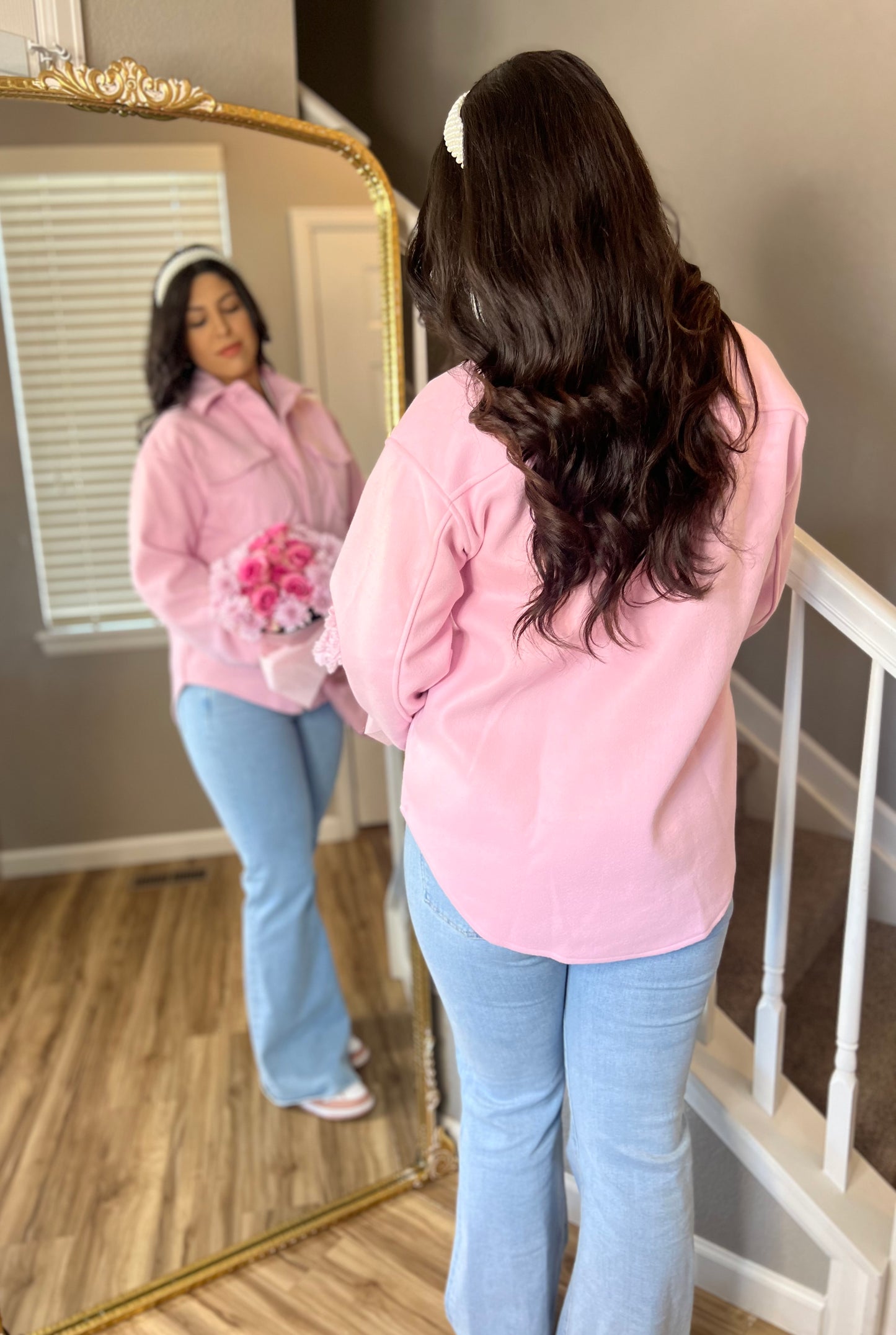 Pretty In Pink Shacket