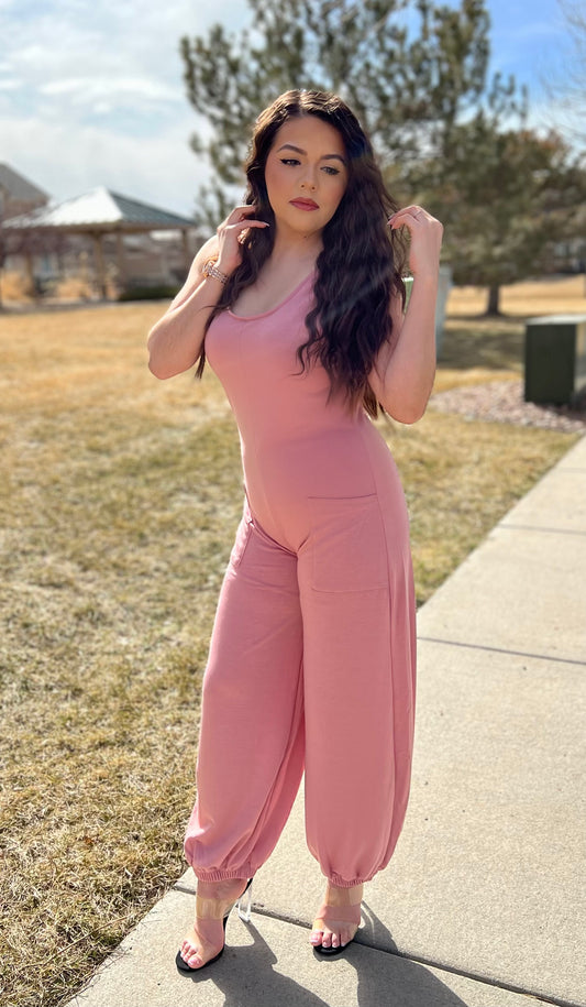 Sweet Pink Jumpsuit